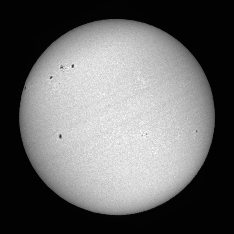 Processed solar disk