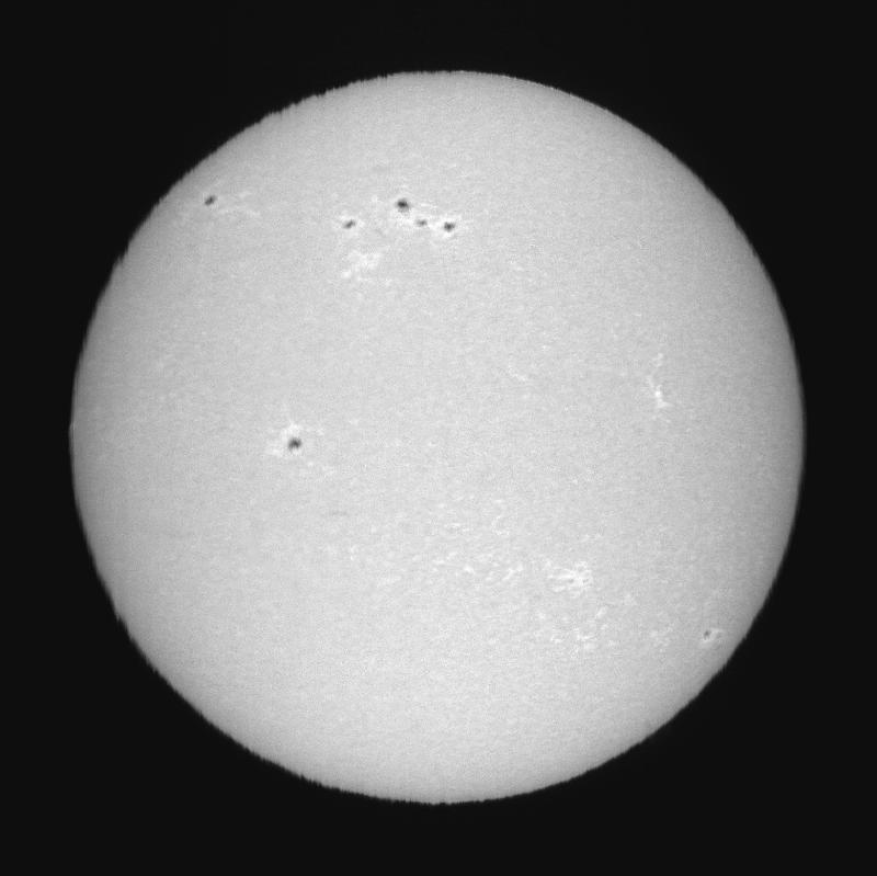 Disque solaire traité (continuum)