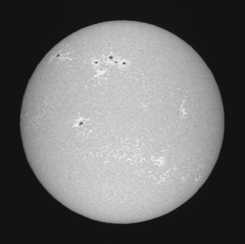 Disque solaire traité (continuum)