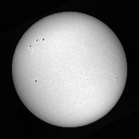 Processed solar disk (continuum)