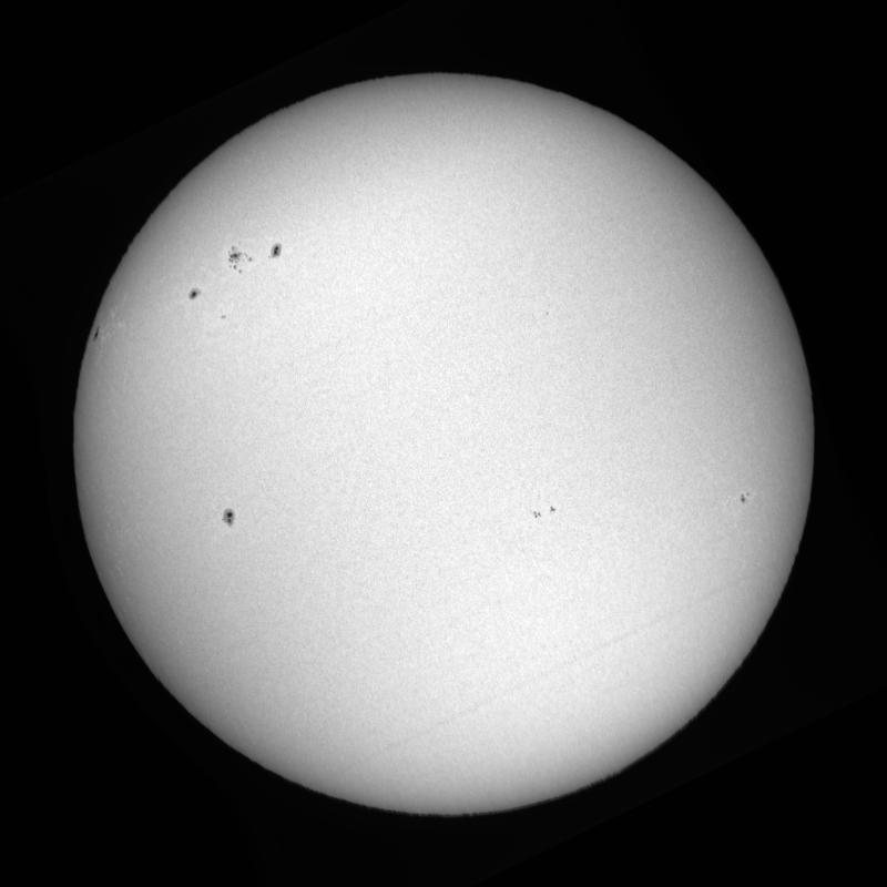 Processed solar disk (continuum)