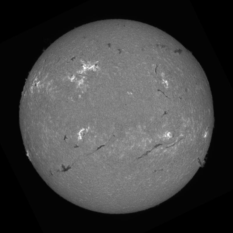 Processed solar disk