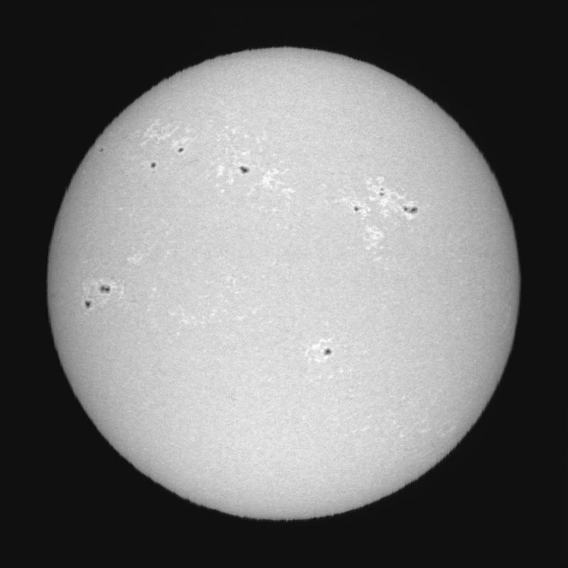 Disque solaire traité (continuum)