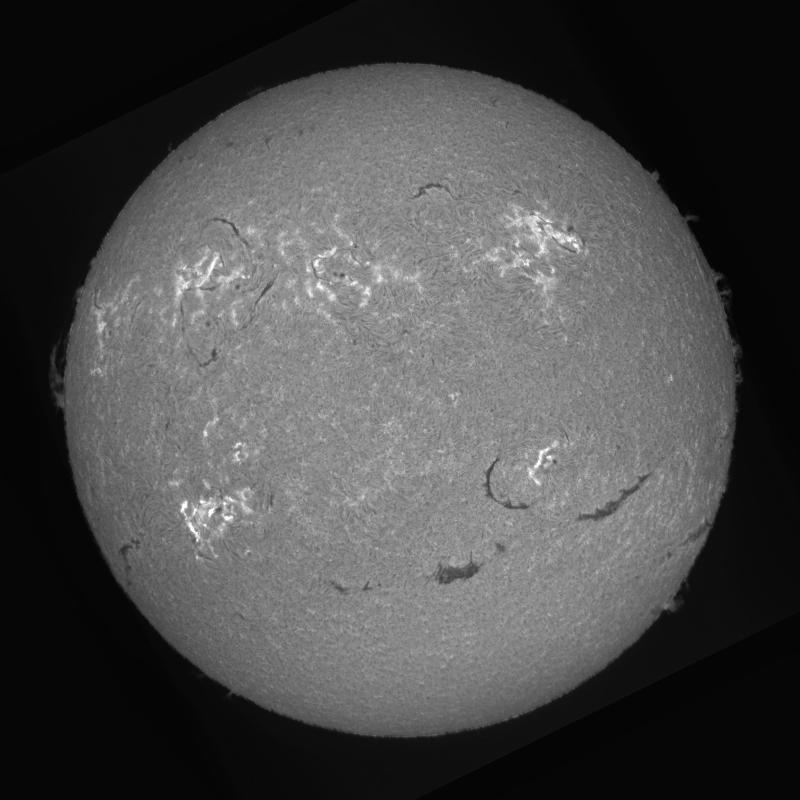 Processed solar disk