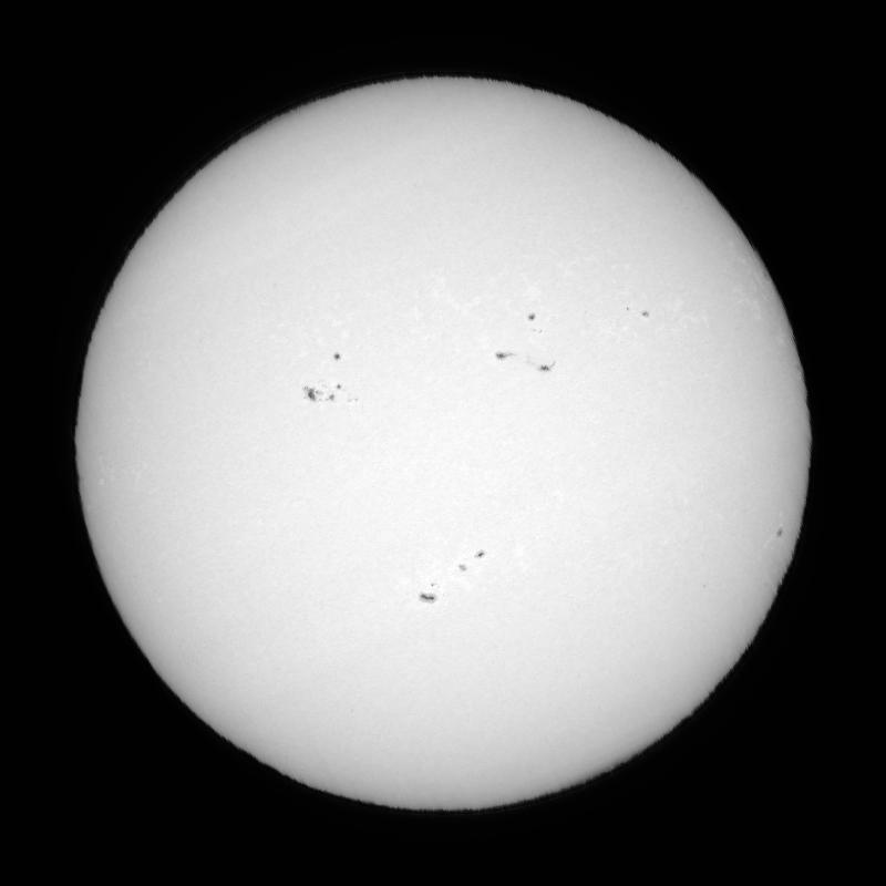 Disque solaire traité (continuum)