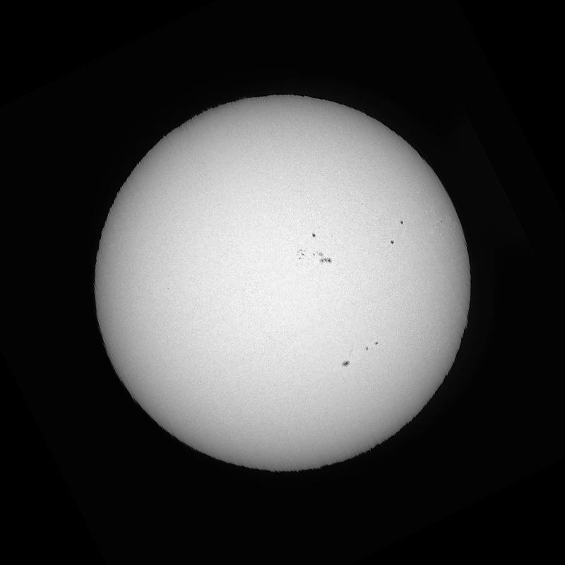 Disque solaire traité (continuum)