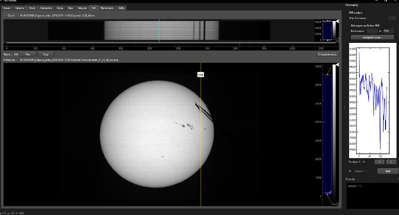 Trace sur le spectre