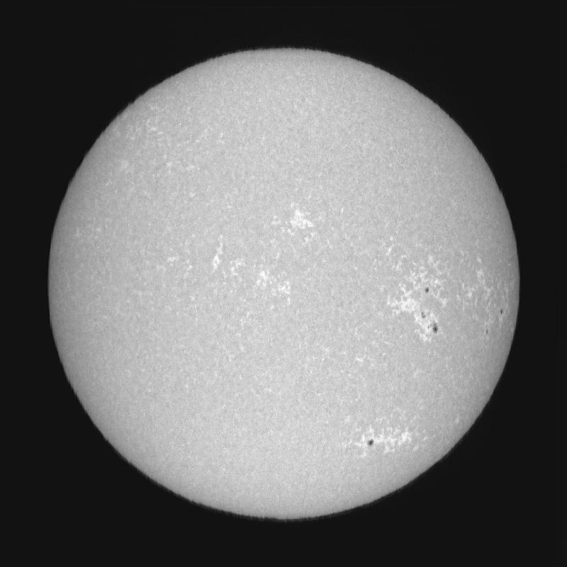 Disque solaire traité (continuum)