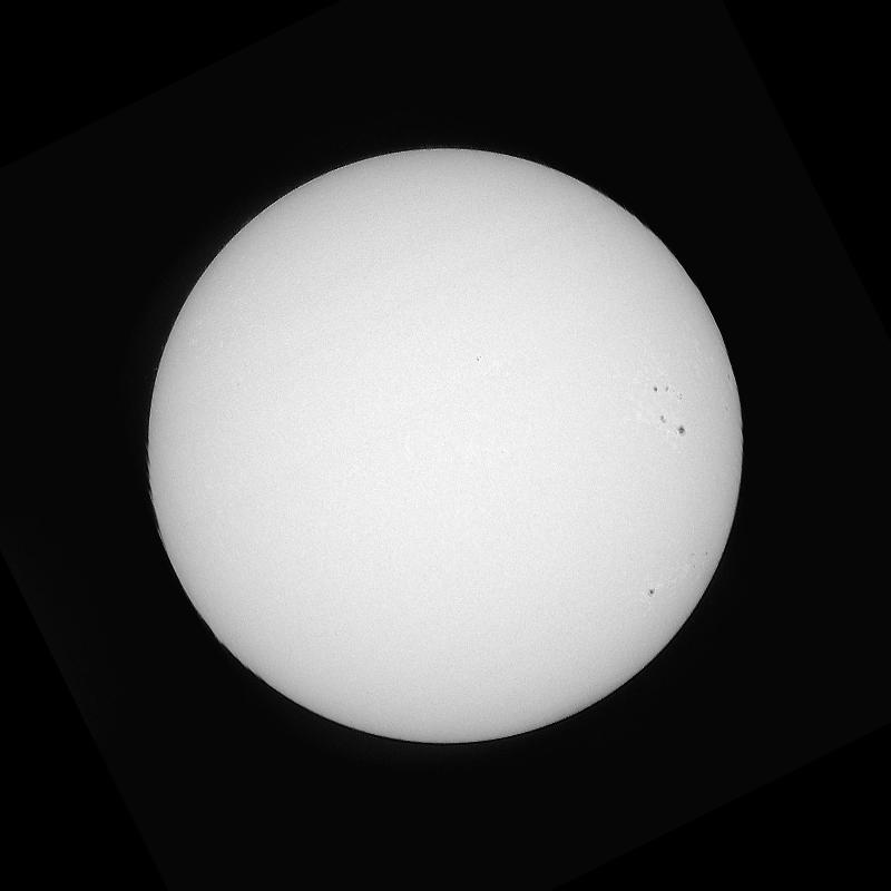 Disque solaire traité (continuum)