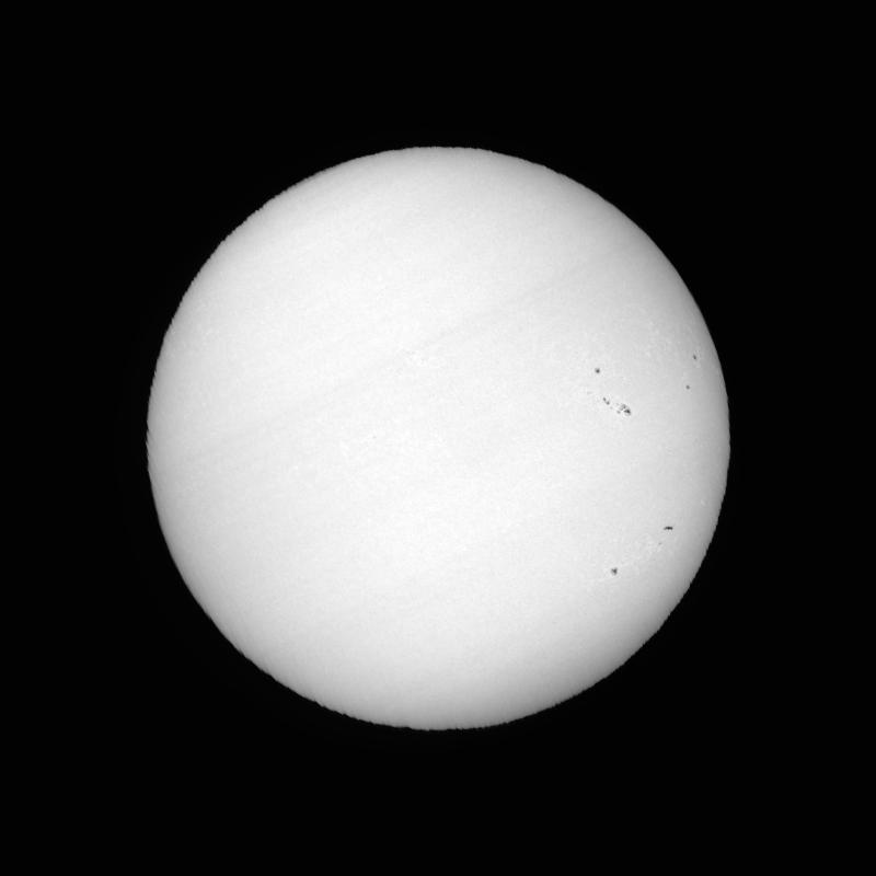 Processed solar disk (continuum)