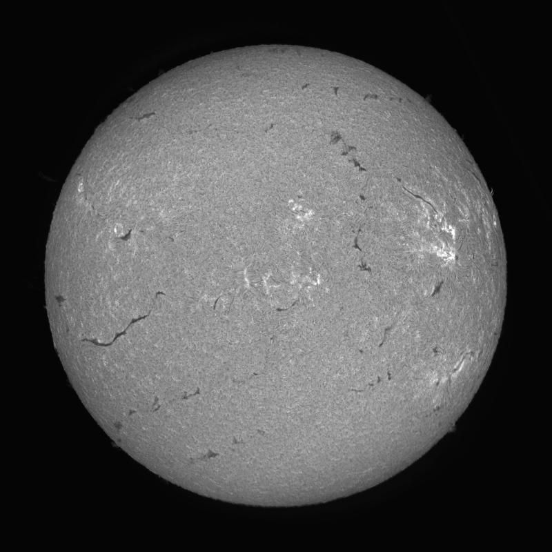 Processed solar disk