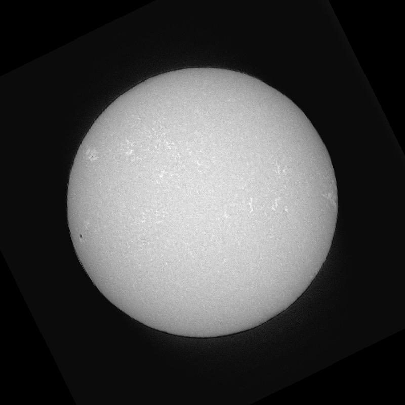 Disque solaire traité (continuum)