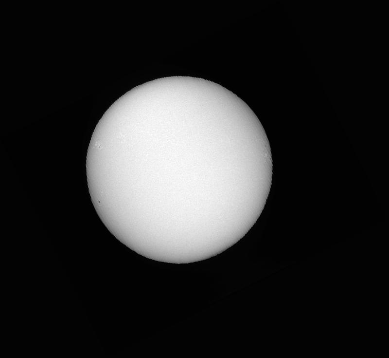 Disque solaire traité (continuum)