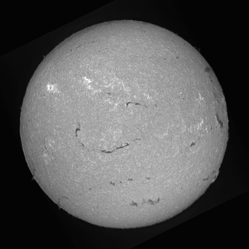 Processed solar disk
