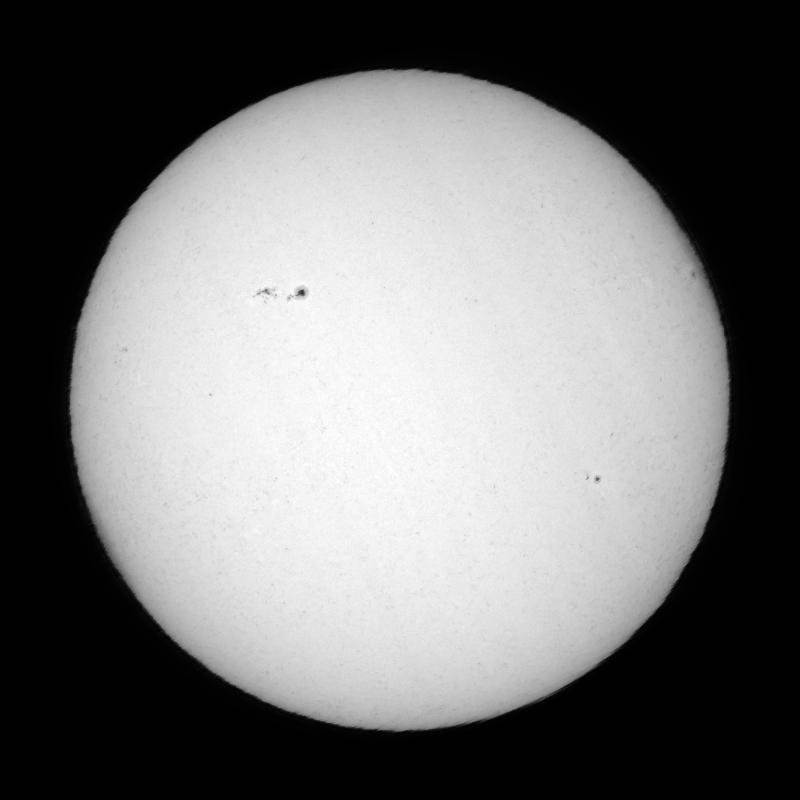 Disque solaire traité (continuum)