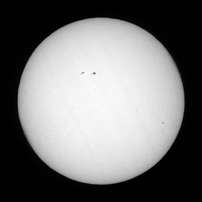 Disque solaire traité (continuum)