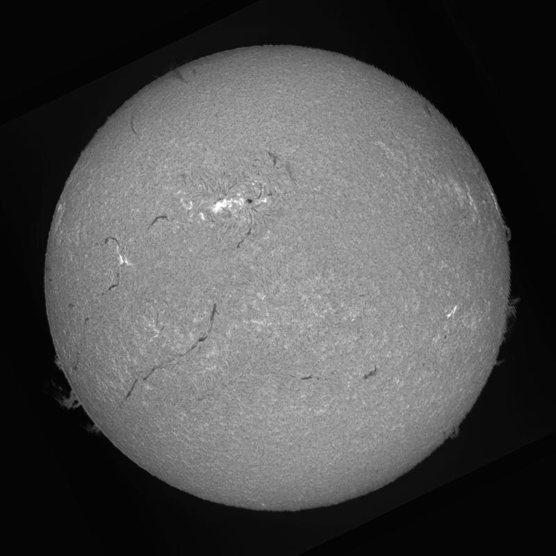 Processed solar disk