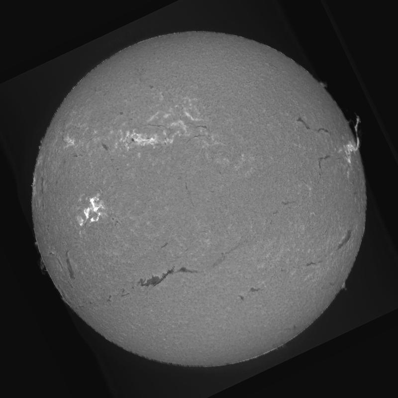 Processed solar disk