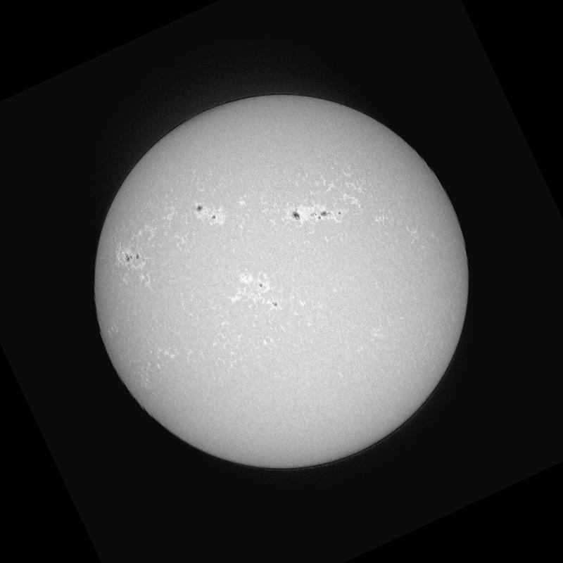 Disque solaire traité (continuum)