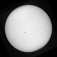 Disque solaire traité (continuum)