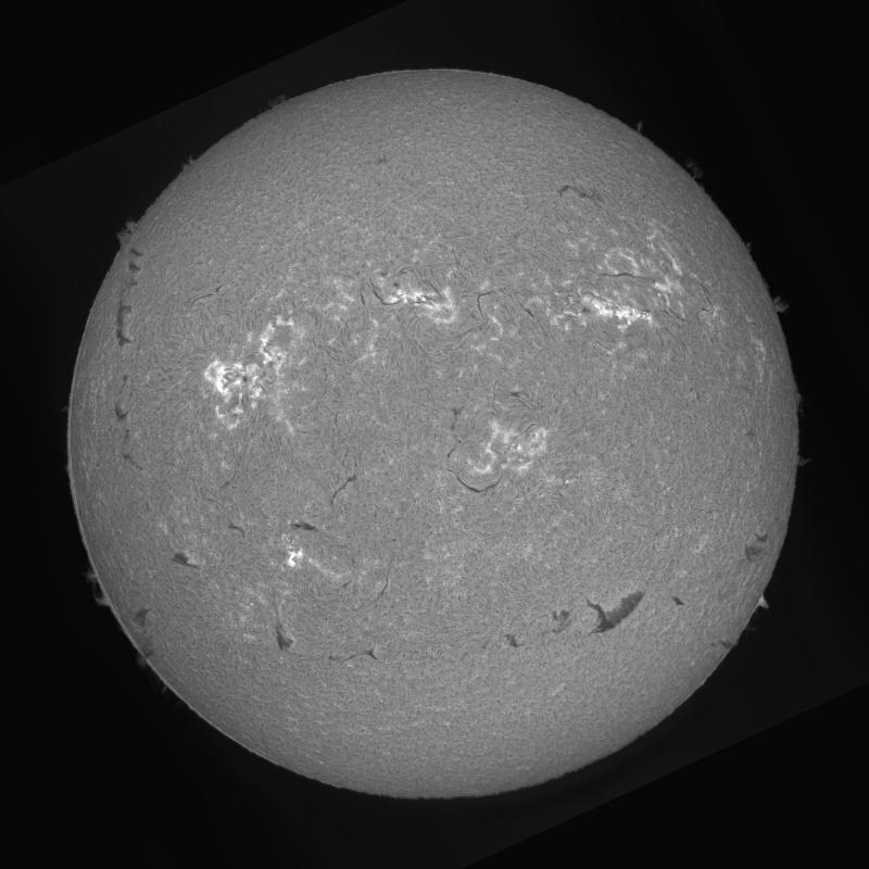 Processed solar disk