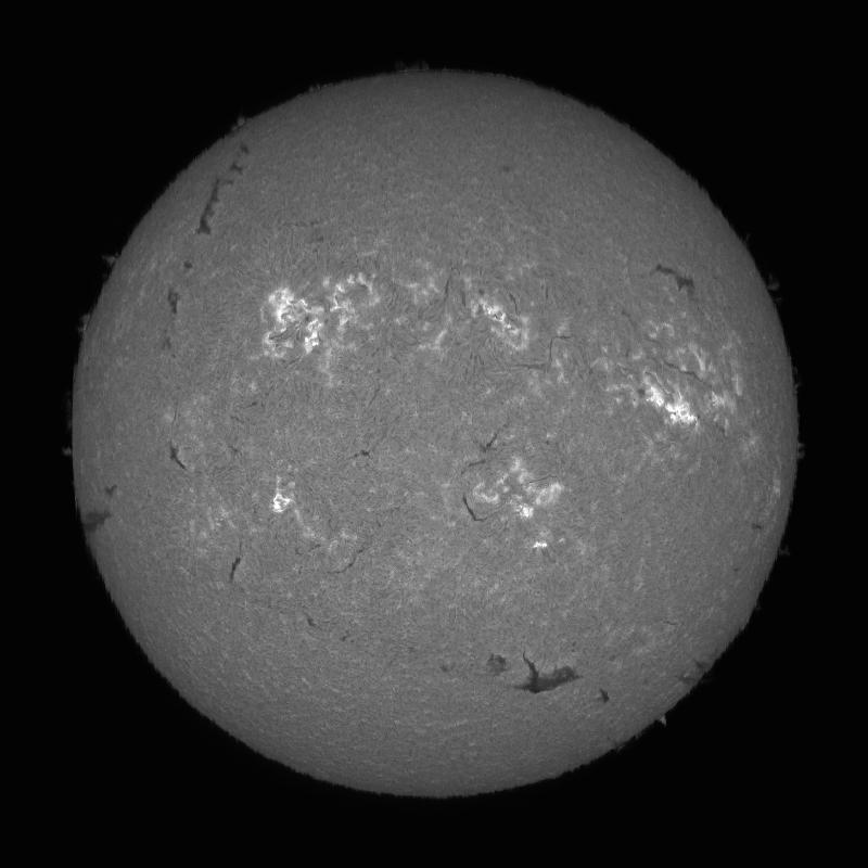 Processed solar disk