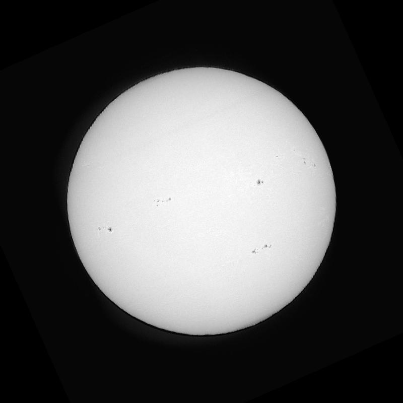 Disque solaire traité (continuum)