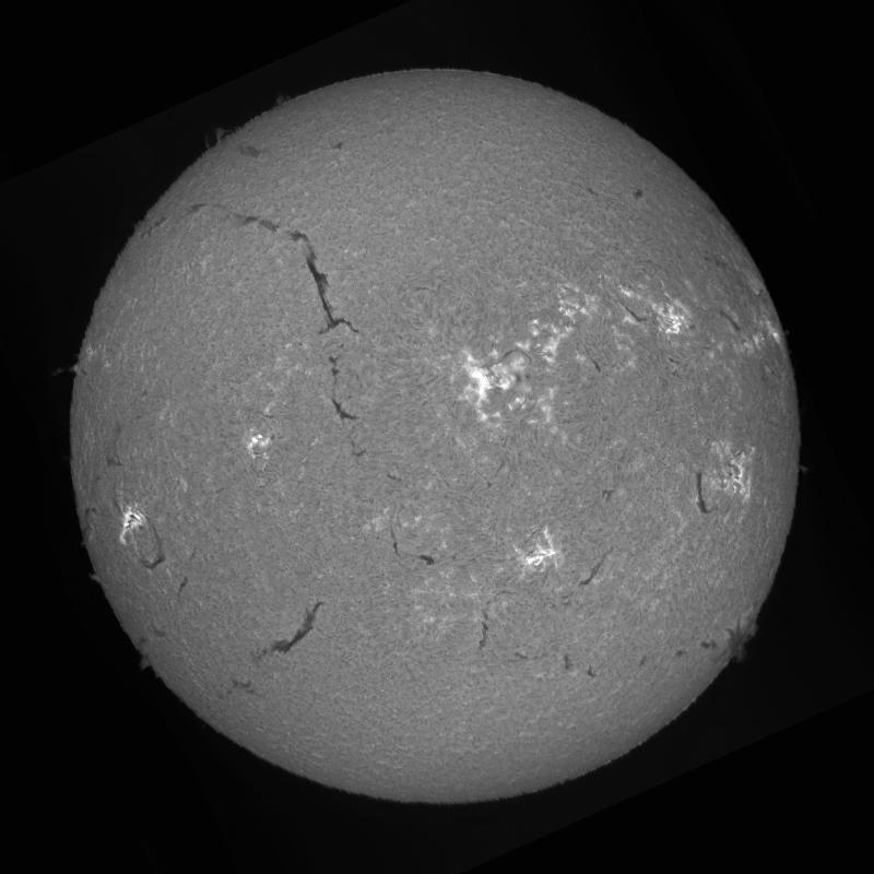 Processed solar disk