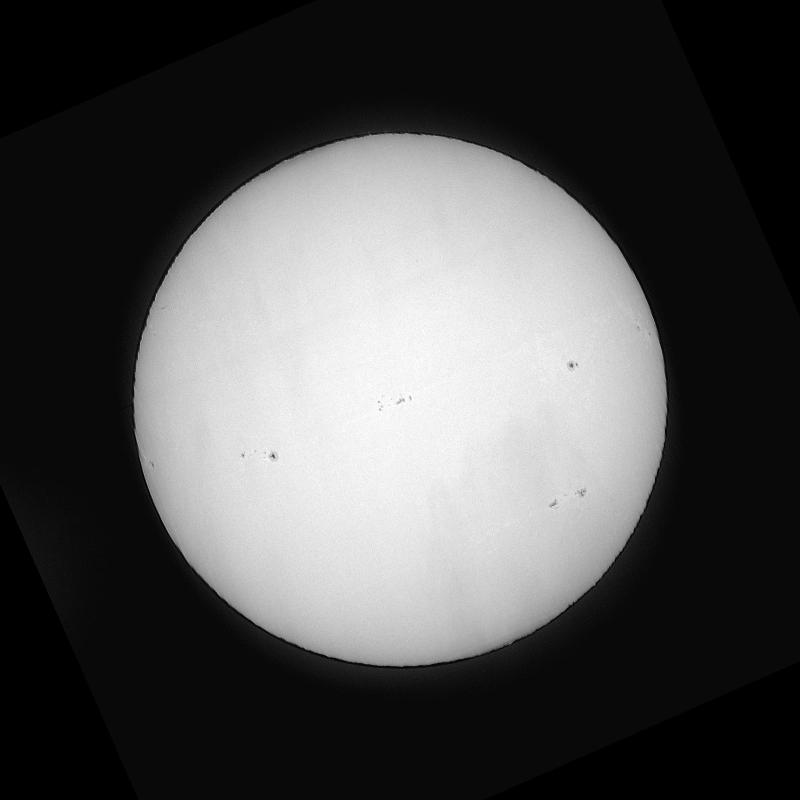 Disque solaire traité (continuum)