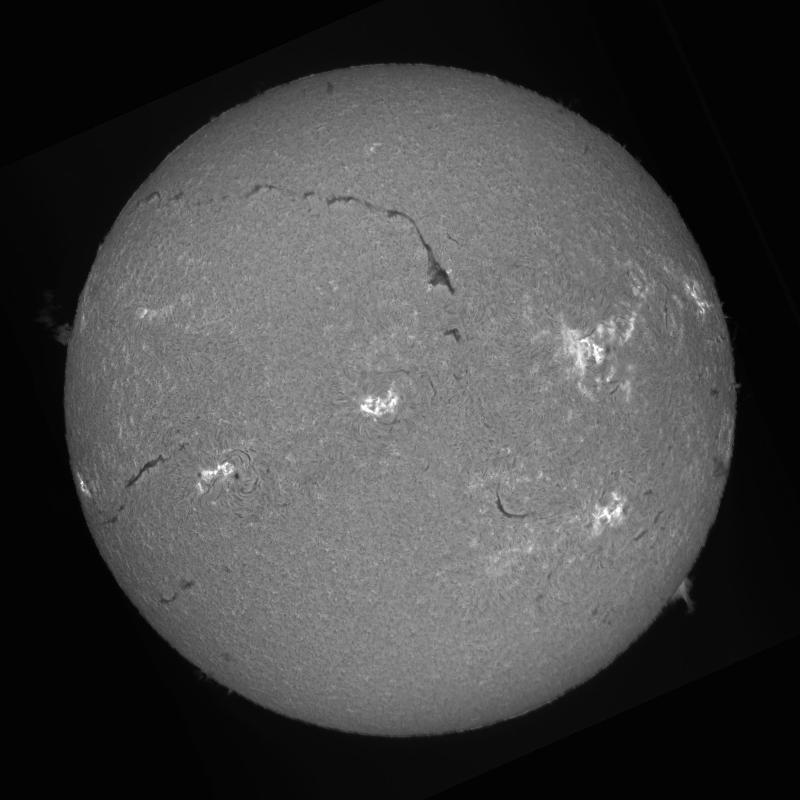 Processed solar disk
