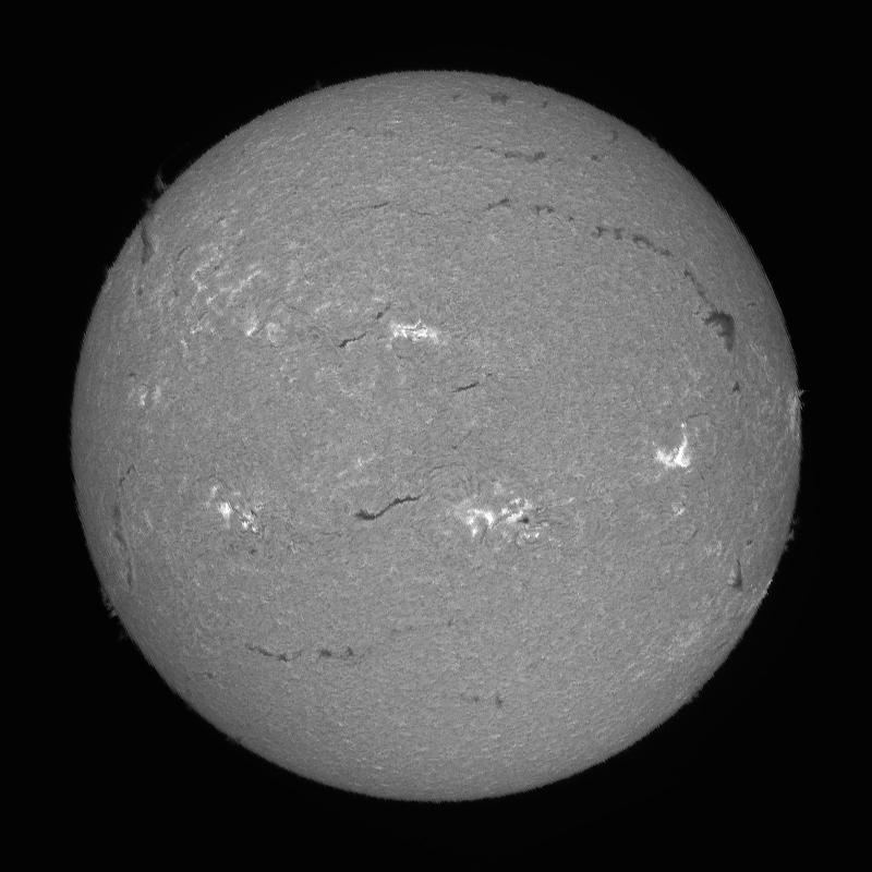 Processed solar disk