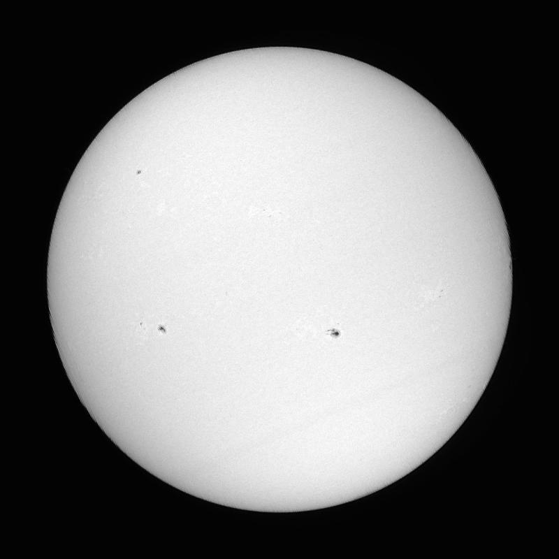 Processed solar disk (continuum)