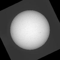 Disque solaire traité (continuum)