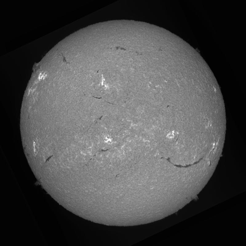 Processed solar disk