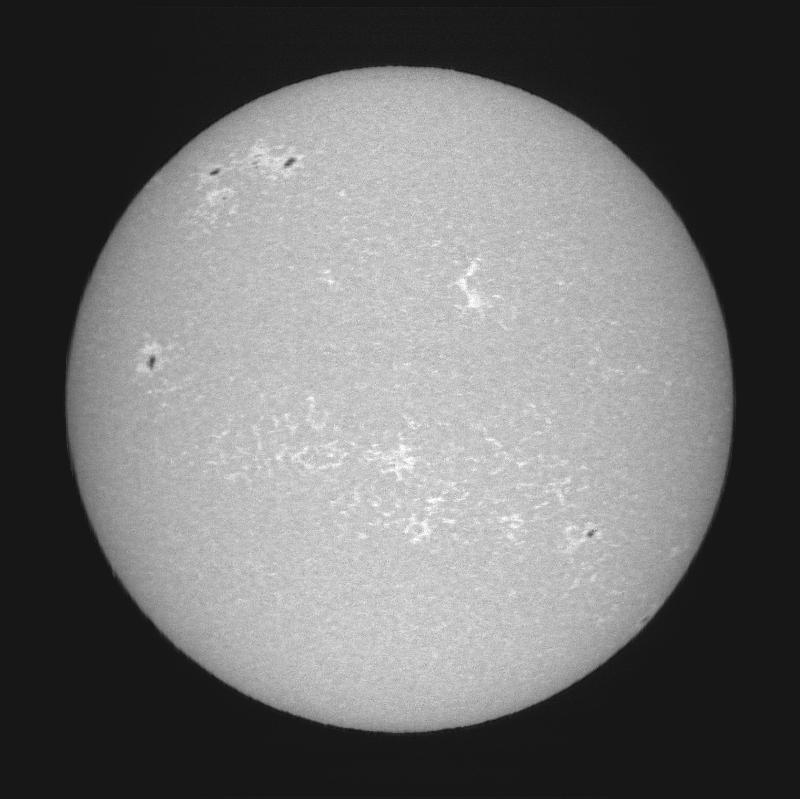 Disque solaire traité (continuum)