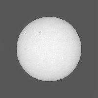 Disque solaire traité (continuum)